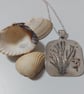  Sterling Silver Pendant Necklace 'Undersea World' with Kelp Forest and Dolphin - Image 4