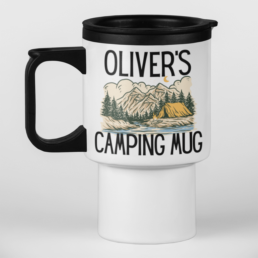 Personalised CAMPING Travel Mug -- Camping  Travel Mug Gift