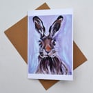 Hattie the Hare Greetings Card