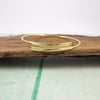 Brass Simple Hammered  Bangle, Adjustable Fit, Wrap Bracelet