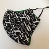 One large size reusable double layered adjustable and washable face mask