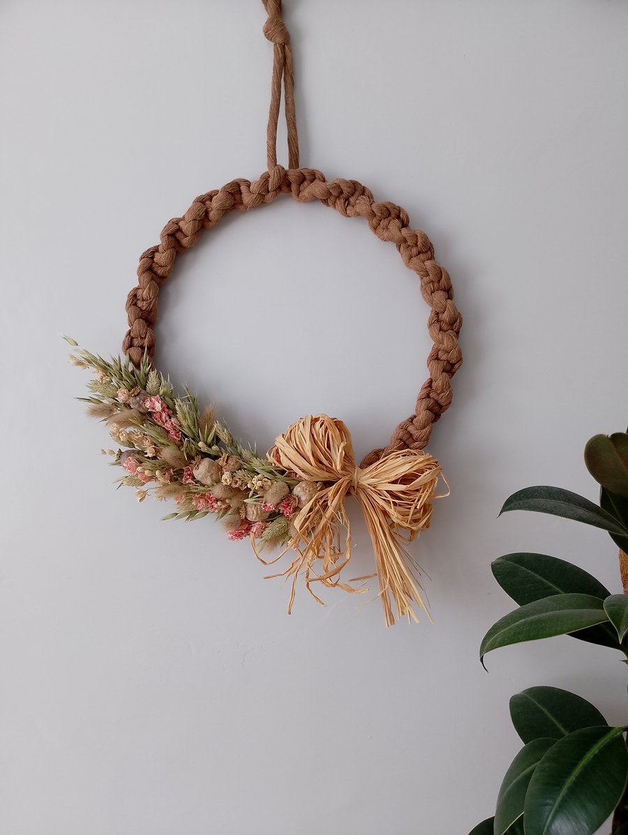 Macrame Floral Wreath