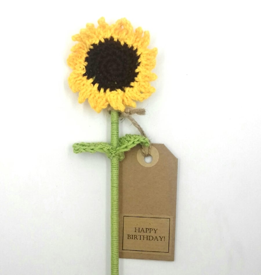 Crochet Birthday Sunflower 