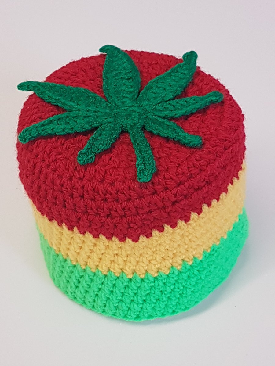 Crochet toilet roll cover
