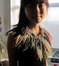  Mossy fringed collar in pure wool - Image 2