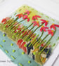 HAND EMBROIDERED CARD SPRING SUMMER VOYSEY - Image 2