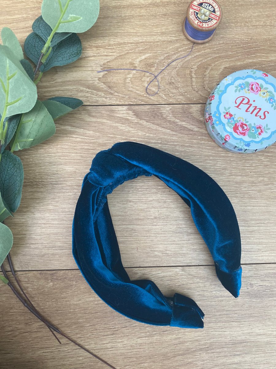 Knot Headband, Hairband, Velvet feel Boho Chic Gift