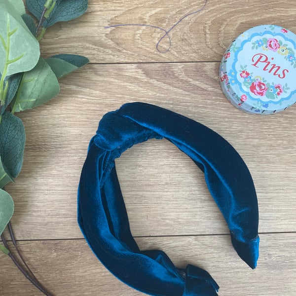 Knot Headband, Hairband, Velvet feel Boho Chic Gift