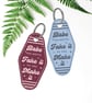 Fake It Till You Make It - TPD Motel-Style Keyring: Retro Acrylic Keychain, Song