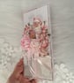 Luxury Pink Santa Christmas Card. Pink Ice Skates Card. 3D Christmas Card. (30) - Image 3