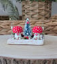 Handmade Wooden Toadstool Christmas Decoration  - Image 6