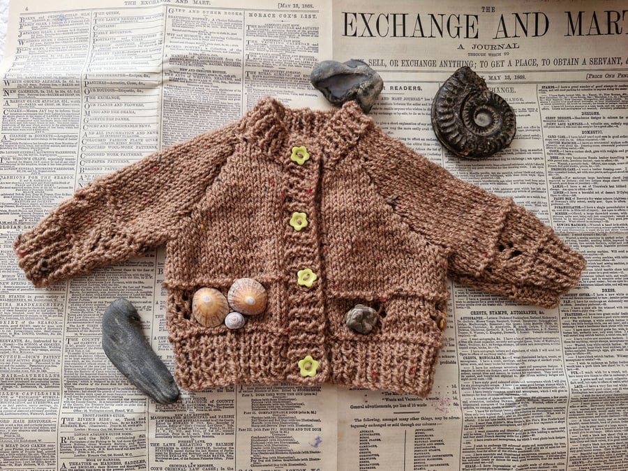 Autumnal Light Brown Cardigan