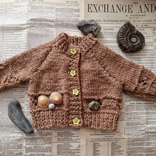 Autumnal Light Brown Cardigan