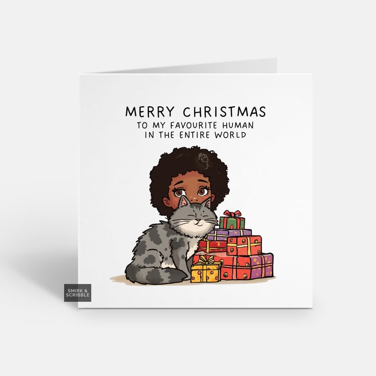 Unique Funny Christmas Card For Him Or Her - Cute Xmas Greeting - Favourite 