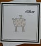 Easter Card - Sheep and Chick - Image 1