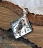 Fine Silver Pendant with Mineral Accents - Image 4