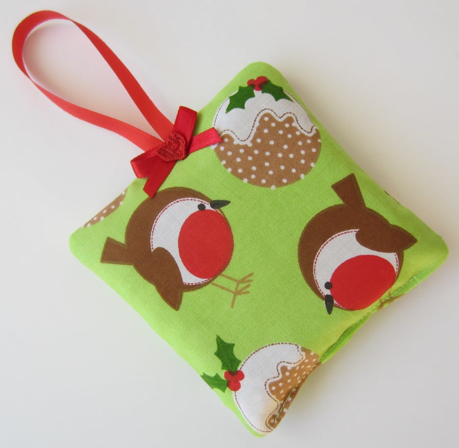 SALE Christmas Robin Lavender Bag