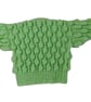Green Hand Knitted Baby Cardigan, Bobble Pattern, Gender-Neutral, 0-6 Months - Image 7