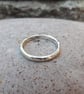 Handmade Silver Meteorite Wedding Rings - Image 3