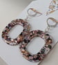 Rounded Edge Square Resin Earrings - Image 2