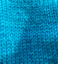 Turquoise baby hat, handknitted, 0-3 months - Image 4