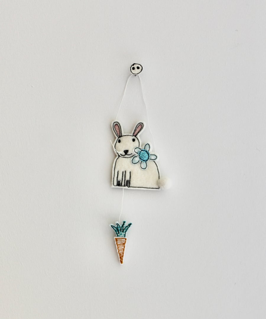 Happy Little Bunny - Hanging Decoration