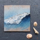 Original wave mixed media breaking wave painting 