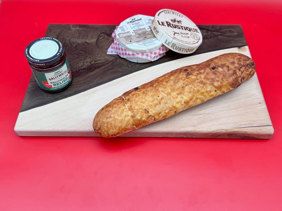 Wood and resin Charcuterie board
