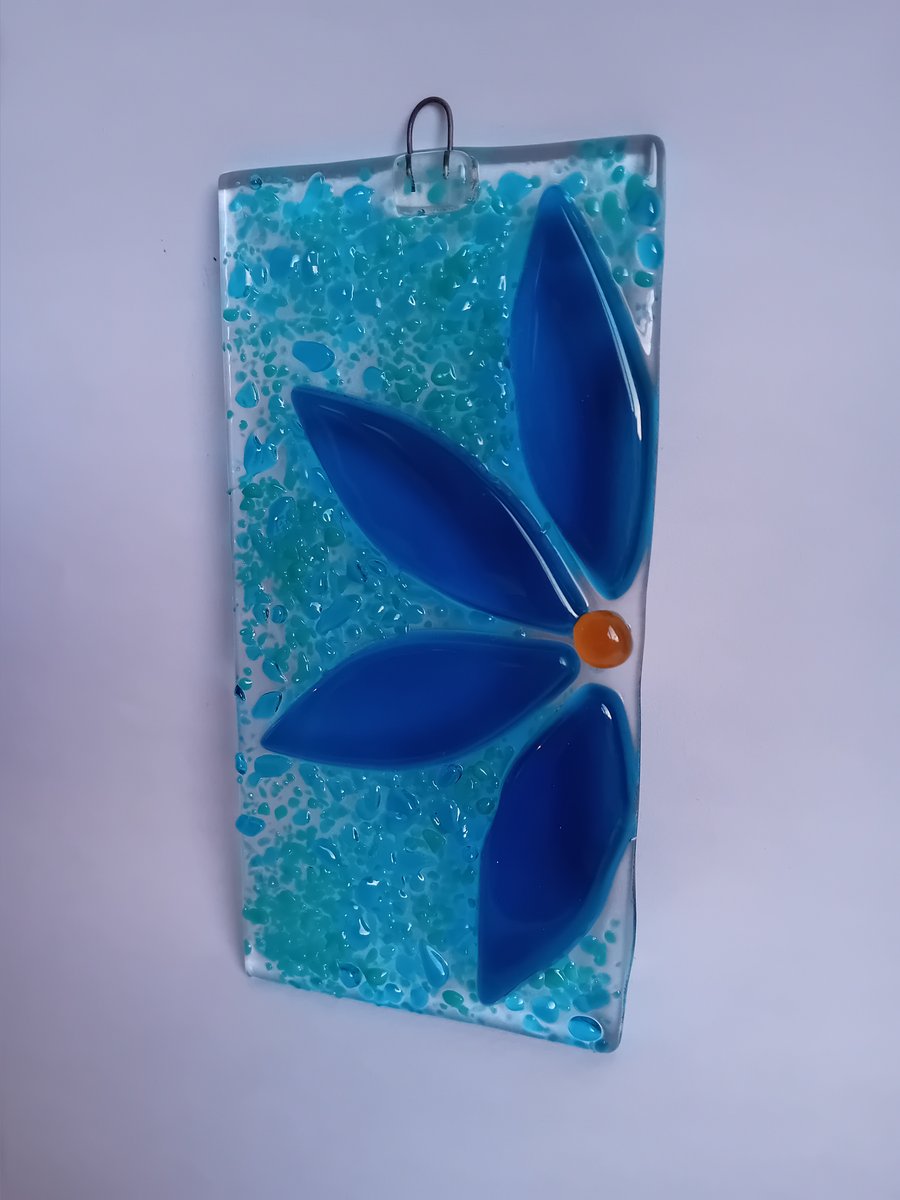 Blue flower Suncatcher 