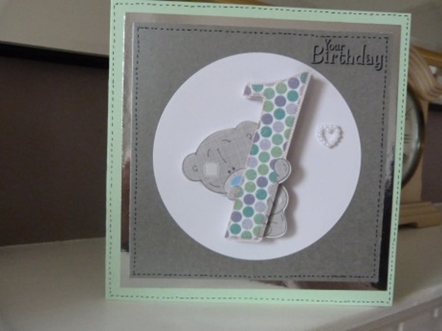 1st Birthday Card can personalise