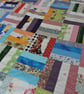Patchwork Fabric Throw, Quilt - Rainbow - Image 2