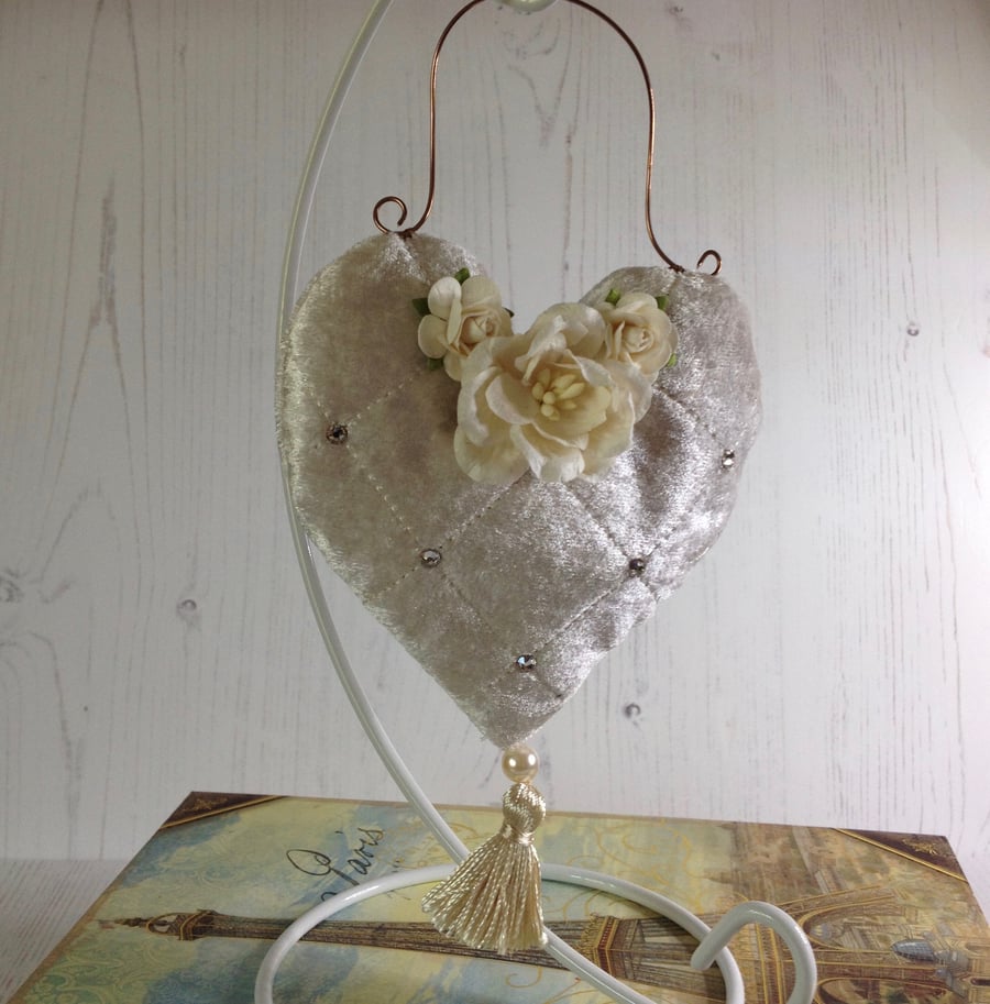 Velvet Heart Lavender Sachet (Design 2)