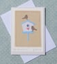 Hand-stitched miniature applique embroidery mounted on greeting card - Image 2