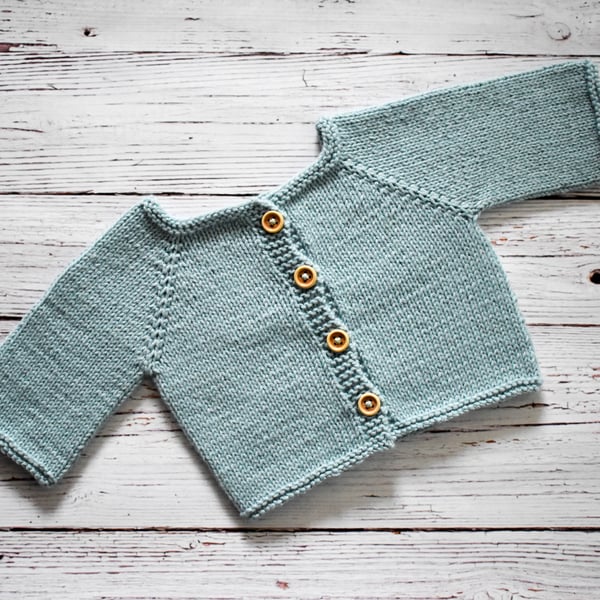 Amy Baby Cardigan Knitting Pattern - DIGITAL PATTERN ONLY