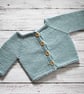 Amy Baby Cardigan Knitting Pattern - DIGITAL PATTERN ONLY - Image 1