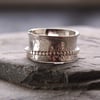 Sterling Silver Wide Spinner Ring