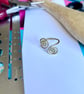 Gold Tone Solid Brass Spiral Rings - Adjustable - Image 2