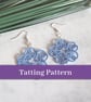 PDF Tatting Pattern - 'Isabella' Earrings With Beads - Intermediate - Image 1