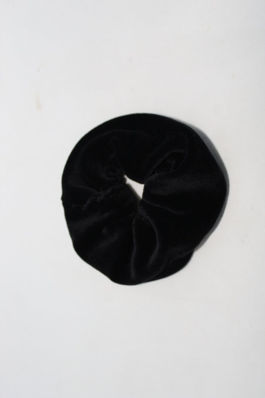 Velvet hair scrunchie,Black hair accessory handmade,zero waste,gift