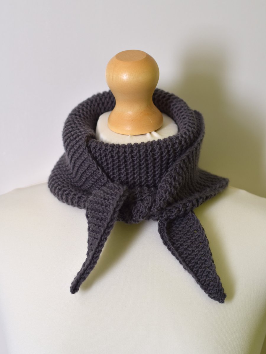 Small Solid Merino Wool Scarf Night Sky Merino Wool main image 1