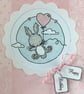 Birthday card - bunny with a balloon - Image 3