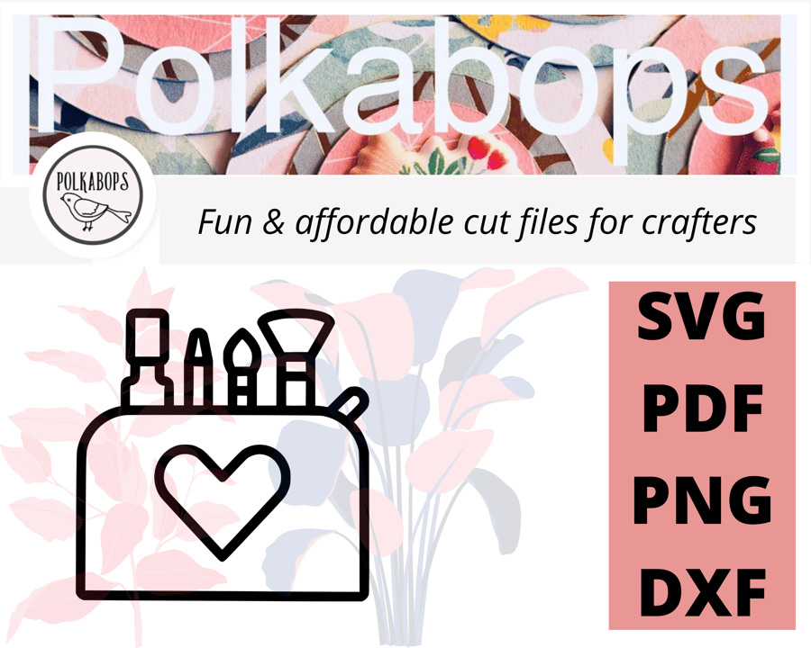 Make up brushes beauty lipstick cut file .SVG .PNG .PDF .DXF Cricut Silhoutte
