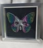 Gorgeous Skull Butterfly Resin Art Box Frame  - Image 2