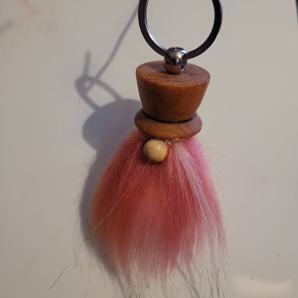 Pink gonk keyring