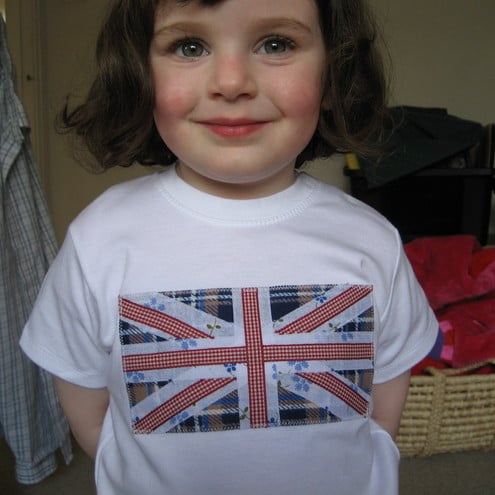 ORGANIC Union flag T-shirt (baby or child)