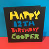Personalised Birthday Card