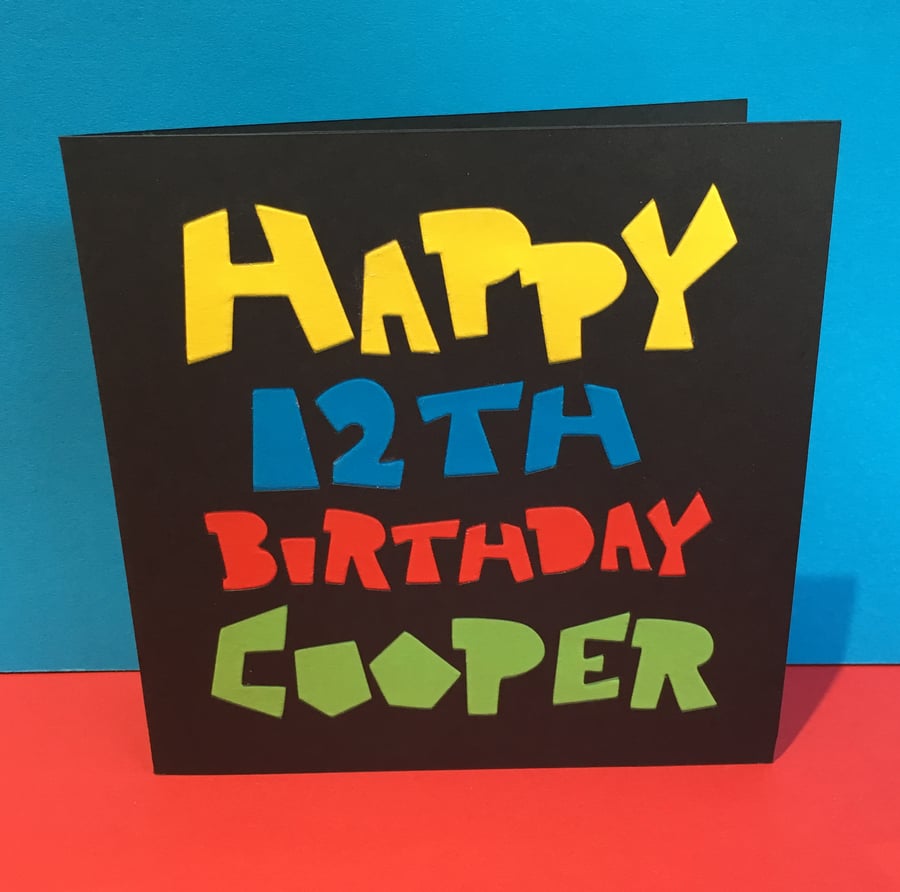 Personalised Birthday Card