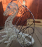 Wire Dragon Sculpture - Silver - Image 3