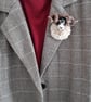 Needle Felted Sheep Brooch Swaledale  - Image 8