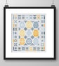 133D - Cross Stitch pattern Quaker Easter Egg sampler Extended Border - Image 3